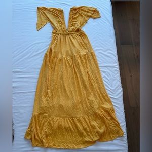 Free people la la maxi dress in the color birds of paradise, new with tag